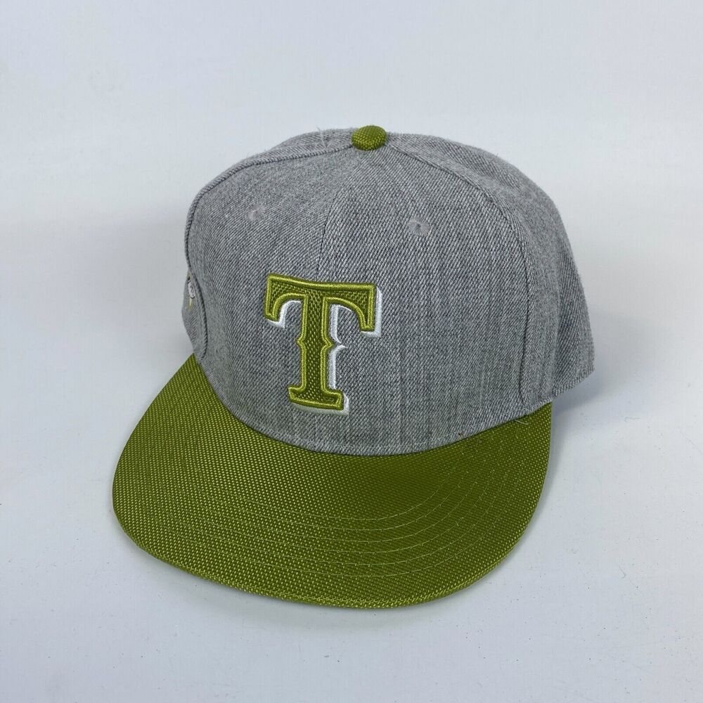 Texas Rangers Melonwear Promotional Hat Mens One Size Gray Green‎ Strapbaack